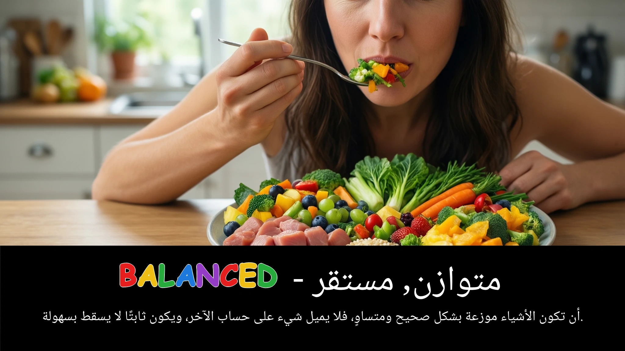 Arabic Illustration for balanced